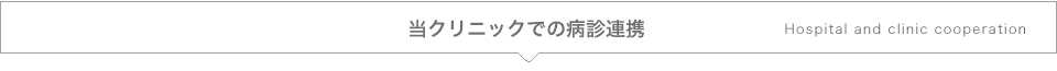 当クリニックでの病診連携